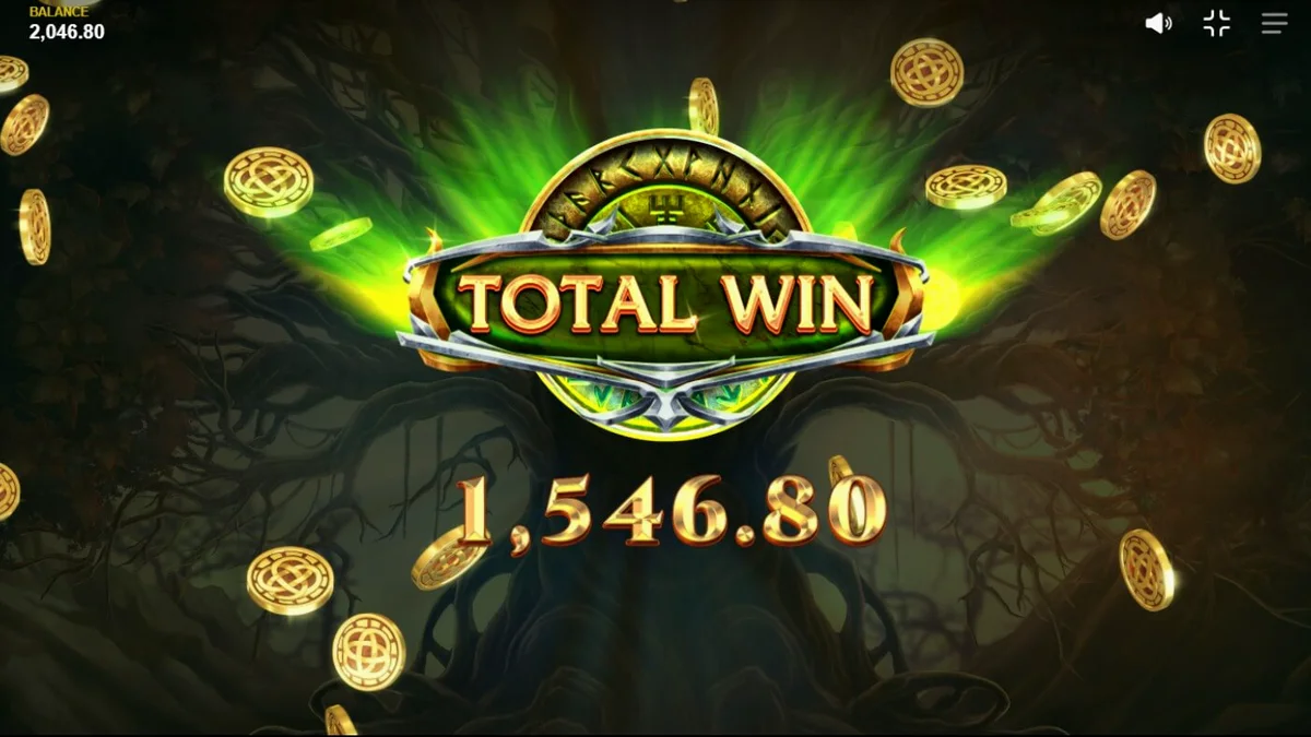 Tampilan visual slot Loki’s Descendants dengan tema Norse yang gelap dan penuh monster.